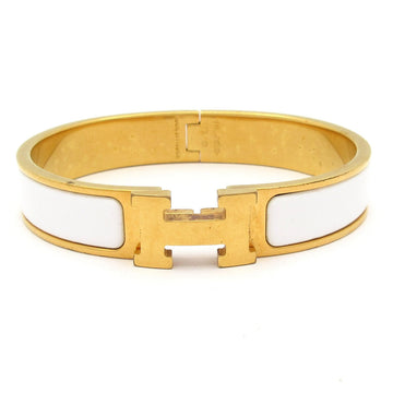 Hermes Clic H Gold White Hardware