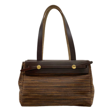 Hermes Her Bag Cabas Pm Dark Brown Multi