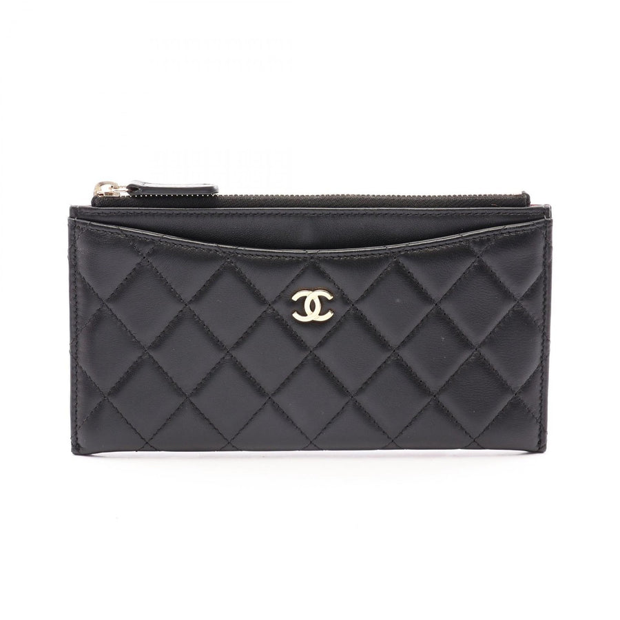 Chanel Matelasse Pouch Wallet Lambskin