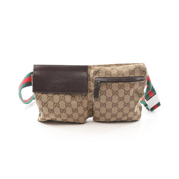 Gucci Gg Canvas Waist Crossbody Bag