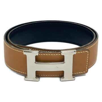 Hermes H Belt Beige Leather Hardware