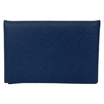 Hermes Calvi Verso Blue Veau Epsom C