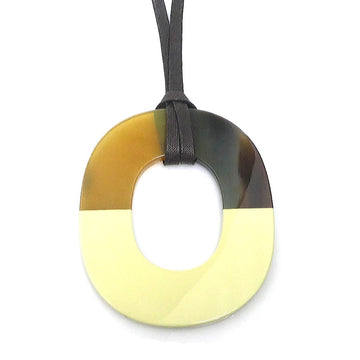 Hermes Pendant Necklace Brown/Beige