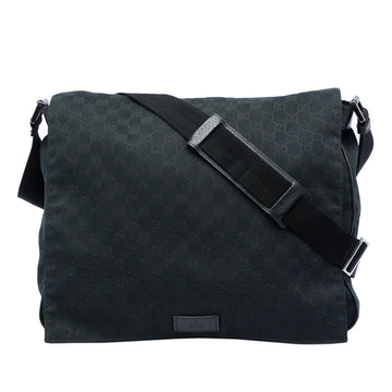 Gucci Flap Messenger Bag Gg Canvas Large