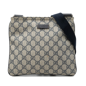Gucci Zip Top Messenger Bag Gg Coated