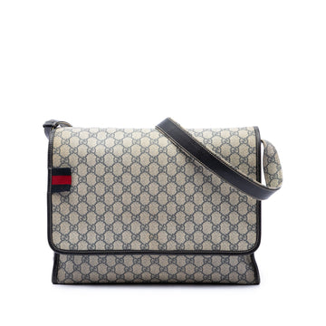 Gucci Web Loop Messenger Gg Coated