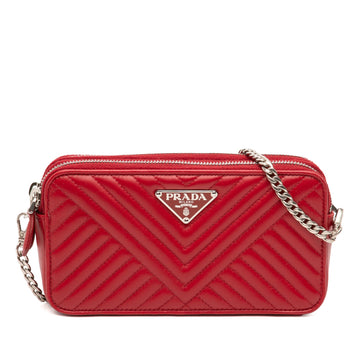 Prada Double Zip Wallet On Chain