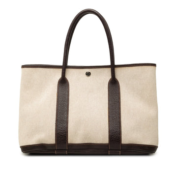 Hermes Garden Party Tote Toile And