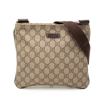 Gucci Zip Top Messenger Bag Gg Coated