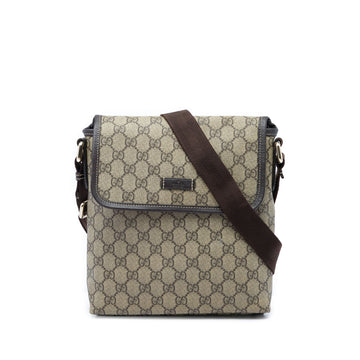 Gucci Flap Messenger Gg Coated Canvas