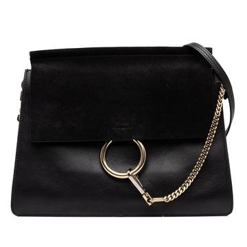 Chloe Faye Shoulder Bag Leather And