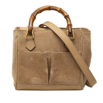 Gucci Bamboo Shopper Tote Leather Mini