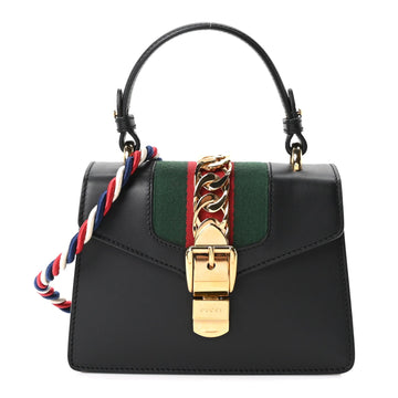Gucci Calfskin Mini Sylvie Top Handle