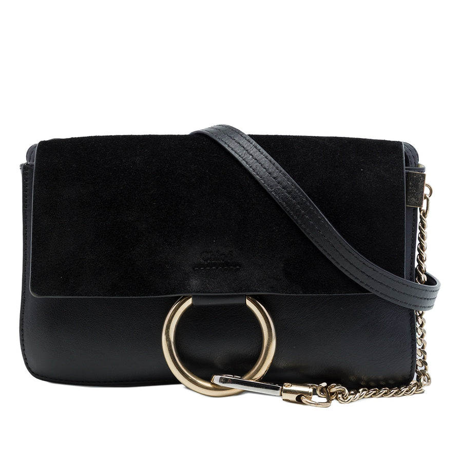 Chloé Small Suede And Calfskin Faye