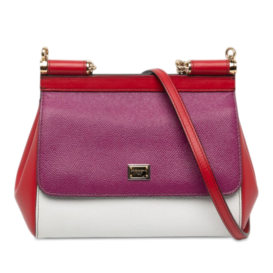 Dolce & Gabbana Small Tricolor Grained