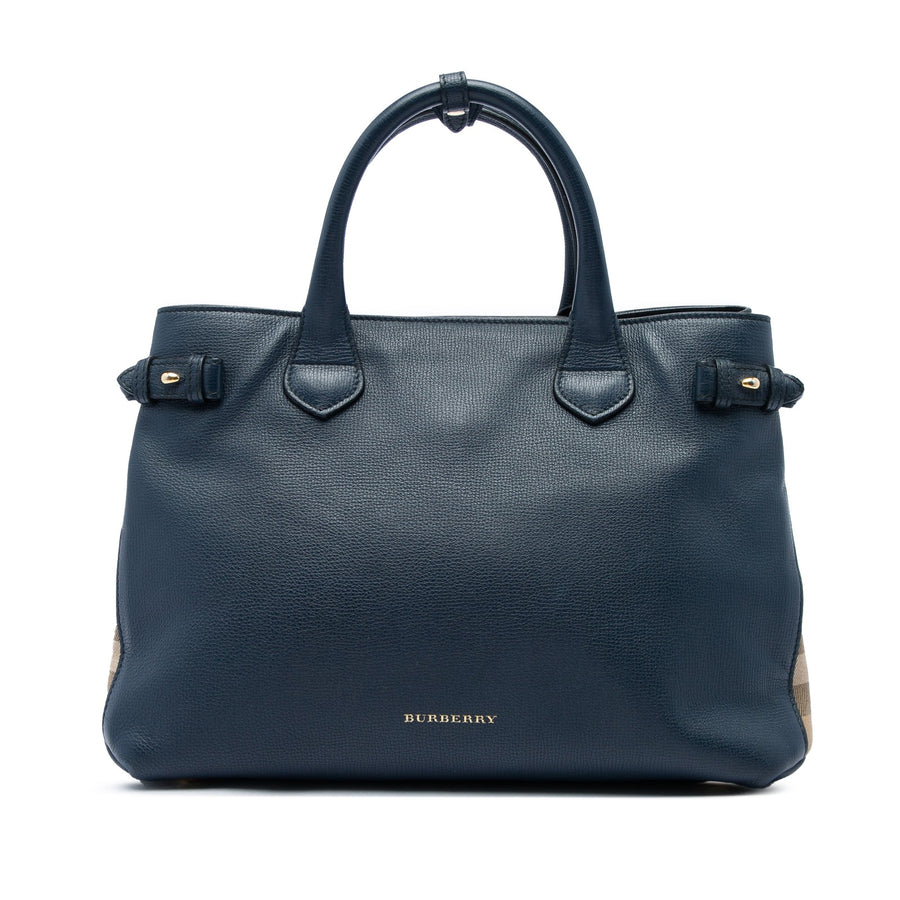 Burberry Medium Leather And House Check