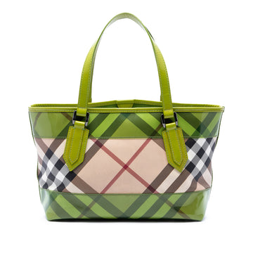 Burberry Supernova Check Coated Canvas