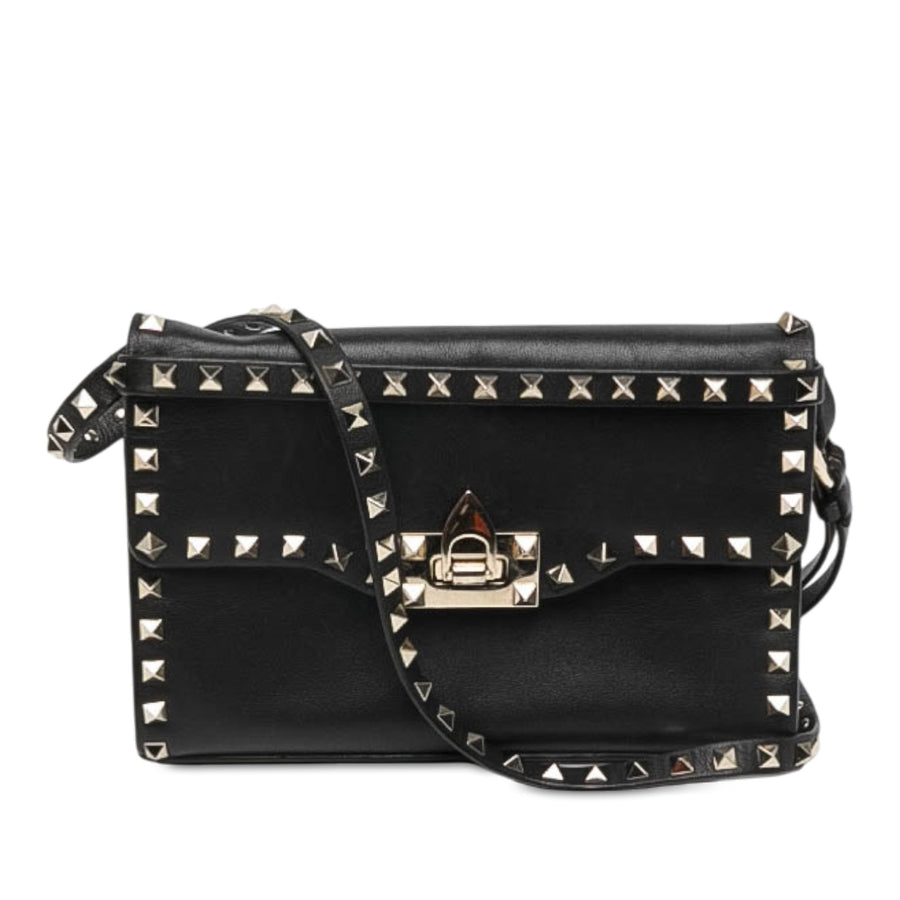 Valentino Small Leather Rockstud Flip