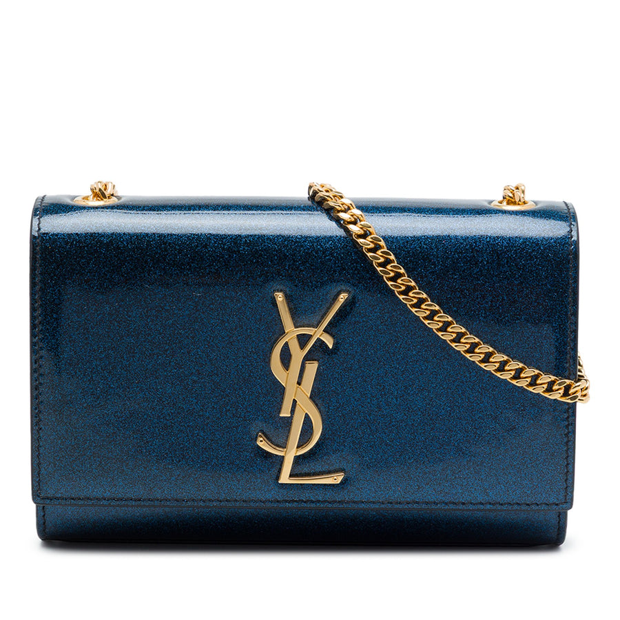 Saint Laurent Small Glitter Patent Kate