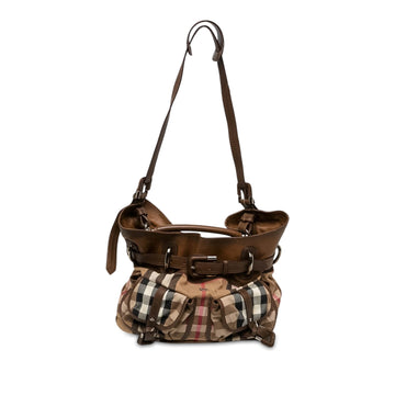 Burberry House Check Canvas And Calfskin