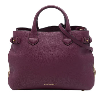 Burberry Medium Leather And House Check