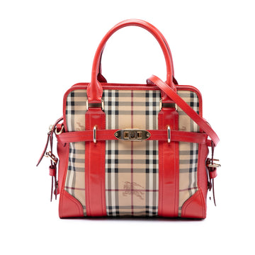Burberry Haymarket Check Coated Canvas