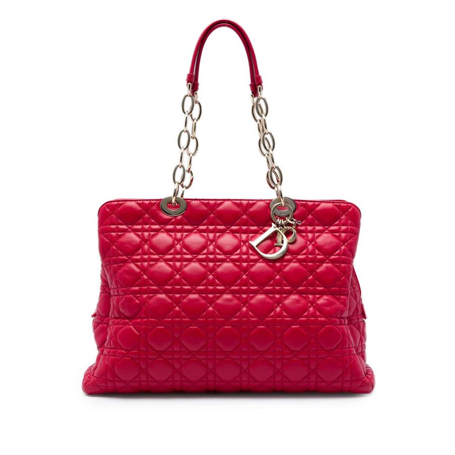 Dior Large Lambskin Cannage Soft Zipped