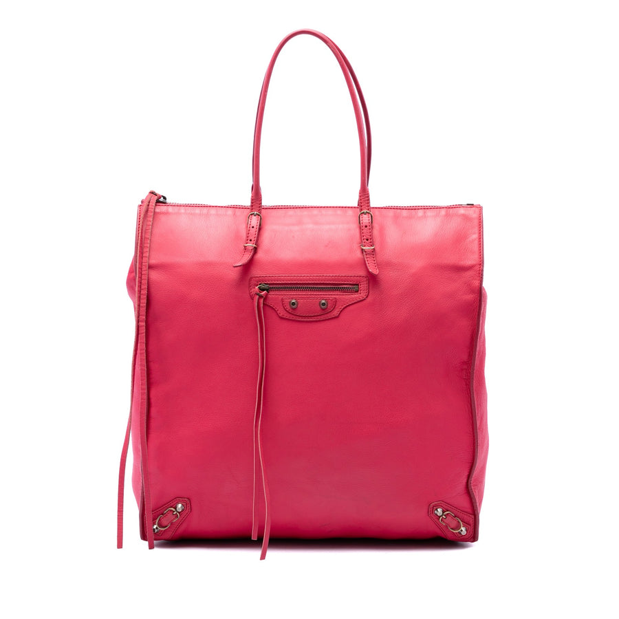 Balenciaga Leather Papier A5 Tote Pre-
