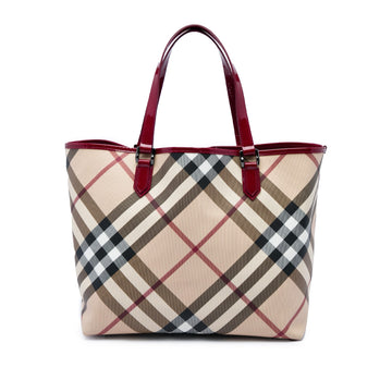 Burberry Supernova Check Coated Canvas