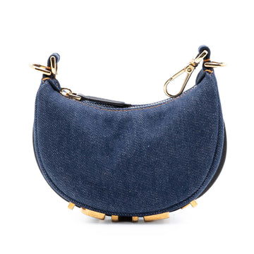 Fendi Nano Denim Graphy Hobo Pre-Loved
