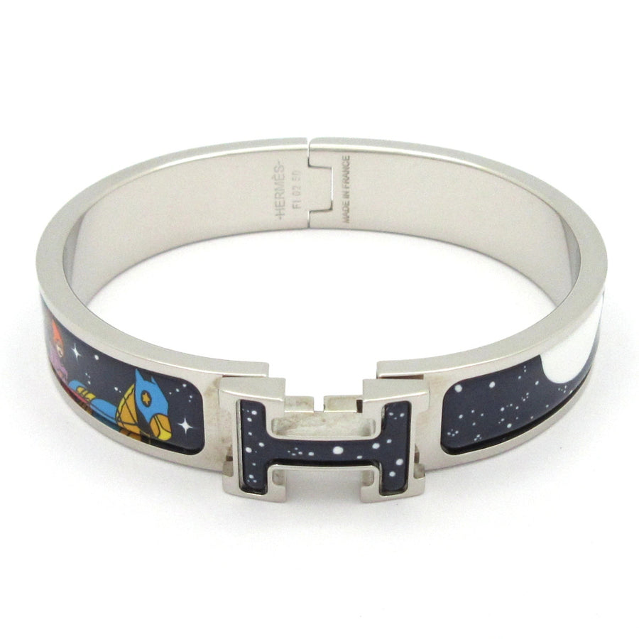 Hermes Click H Space Derby Silver Navy