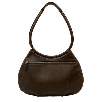 Hermes Cacahuete Dark Brown Leather