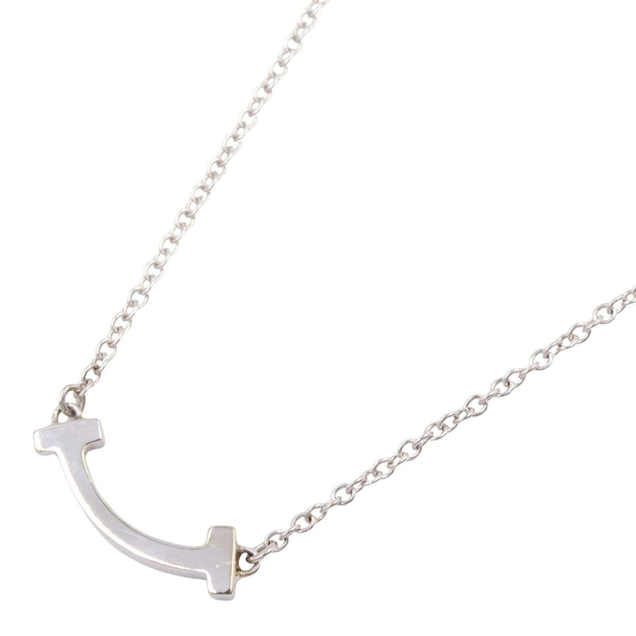 Tiffany＆Co T Smile Mini Necklace Pendant