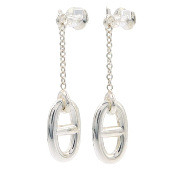 Hermes Farandole Pierced Earrings Silver