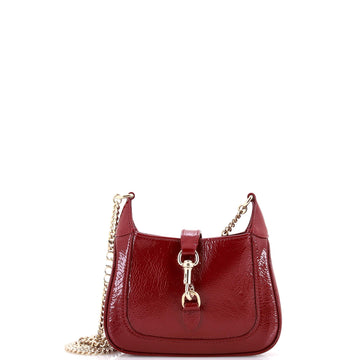 Gucci Jackie Notte Chain Hobo Patent