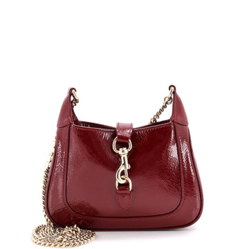 Gucci Jackie Notte Chain Hobo Patent