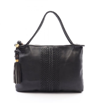 Gucci Woven Web Tassel Tote Hand Bag