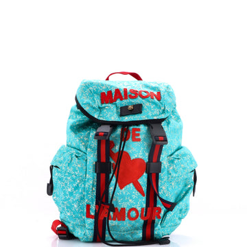 Gucci Techpack Backpack Embroidered And