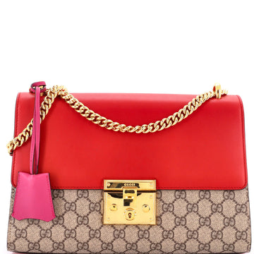 Gucci Padlock Shoulder Bag Gg Coated