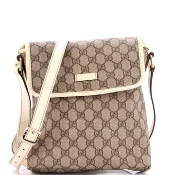 Gucci Flap Messenger Gg Coated Canvas