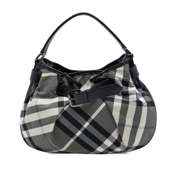 Burberry Beat Check Nylon Shoulder Bag