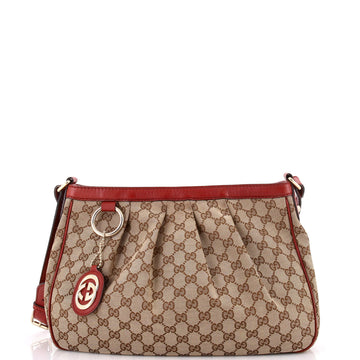 Gucci Sukey Hobo Gg Canvas With Leather