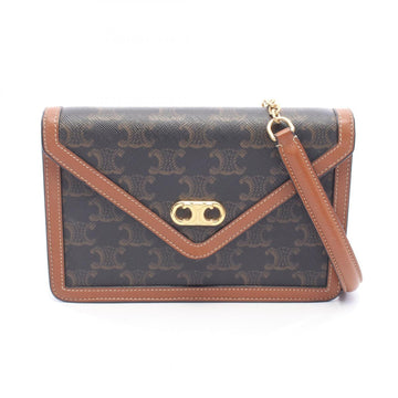 Celine Triomphe Envelope Wallet On Chain