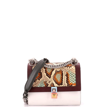 Fendi Kan I Bag Python And Leather Small