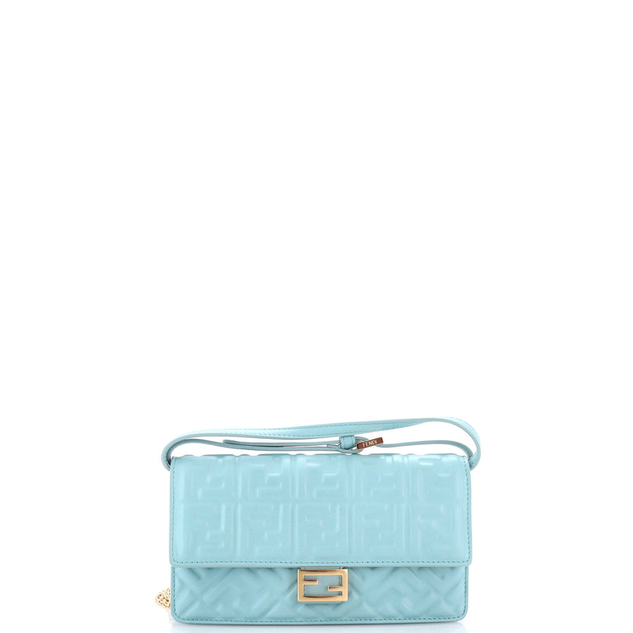 Fendi Baguette Wallet On Chain Zucca