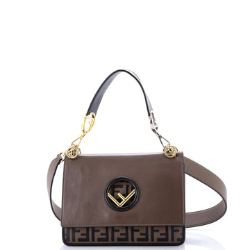 Fendi Kan I F Shoulder Bag Leather With