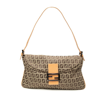 Fendi Double Flap Bag Zucchino Canvas