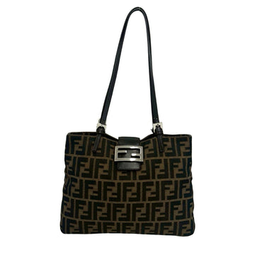 Fendi Vintage Shoulder Bag Zucca Canvas