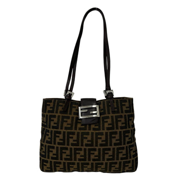 Fendi Vintage Shoulder Bag Zucca Canvas