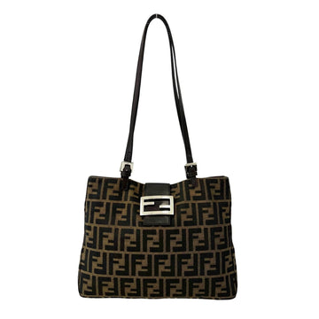 Fendi Vintage Shoulder Bag Zucca Canvas